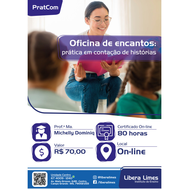 Oficina de encantos: prática em contação de histórias